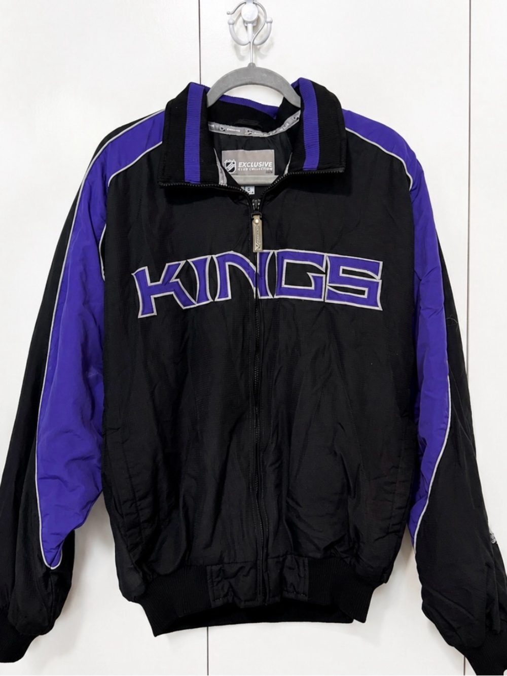 NHL Black & Purple Kings Zip-Front Jacket